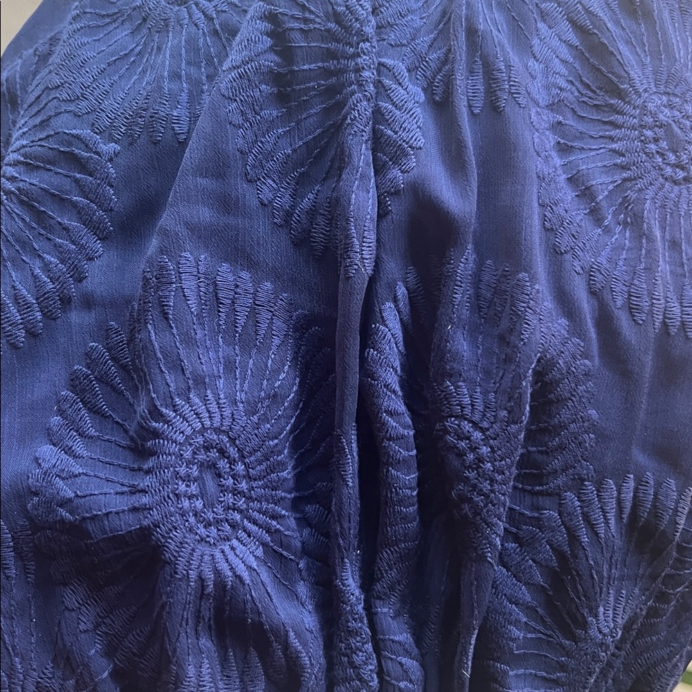 Ted Baker London Midnight Blue Ruffled Midi Dress - Picture 8 of 8